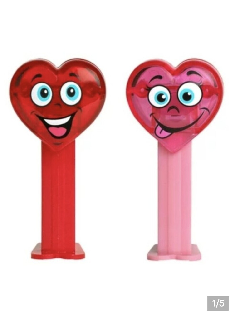 Pez Love gift bundle 2 Heart Pez dispensers Cute Gift Boyfriend Girlfriend Gift